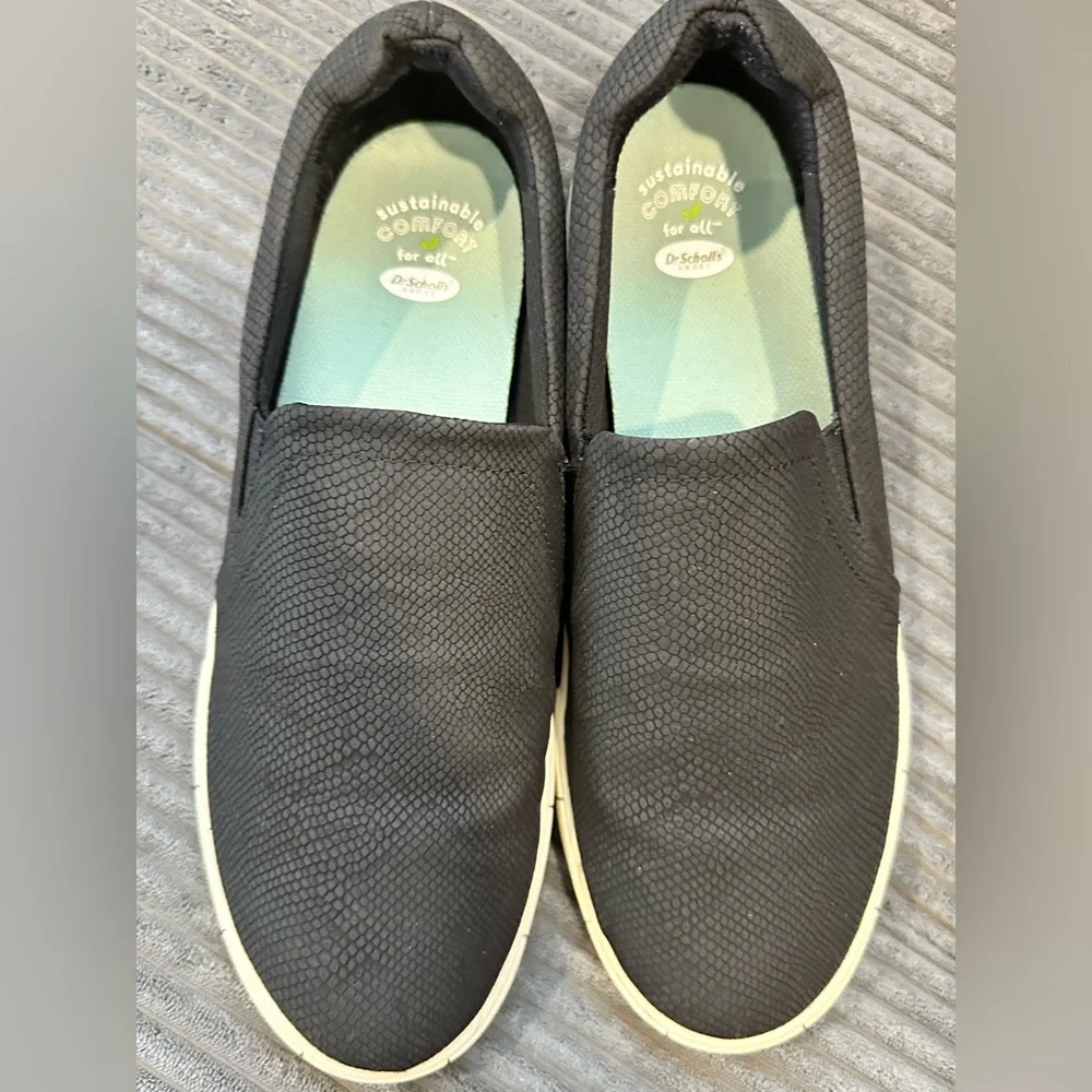 Dr. Scholls Happiness Slip On Sneaker - Black Synth - Size 9.5 - Picture 7 of 11